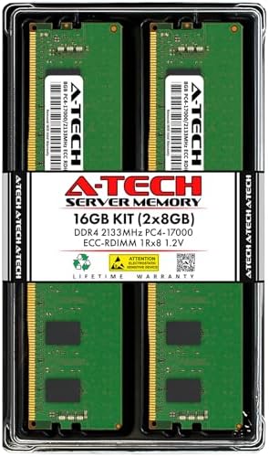 A-Tech 64GB Kit (2x32GB DDR4 3200MHz PC4-25600 ECC RDIMM 2Rx4 Dual Rank 1.2V ECC Registered DIMM 288-Pin Server & Workstation RAM Memory Upgrade Modules (A-Tech Enterprise Series