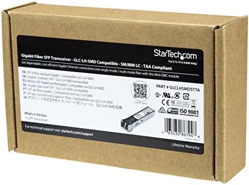 StarTech.com Cisco SFP-GE-T Compatible - Gigabit SFP - 10/100/1000 Mbps - RJ45 Port - 1000Base-T - Copper SFP - GBIC Module