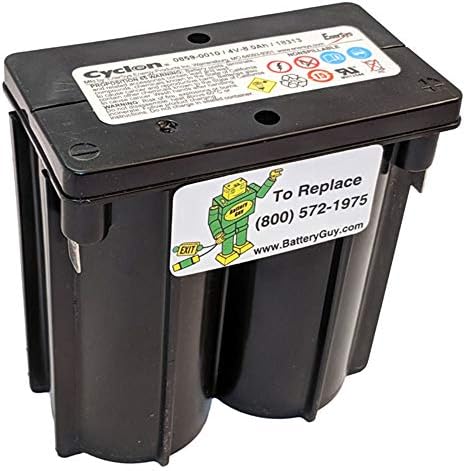 Enersys (Hawker) Cyclon 0859-0010 E-Cell 4 Volt/8 Amp Hour Sealed Lead Acid Battery by Enersys|B00W4FPPFE