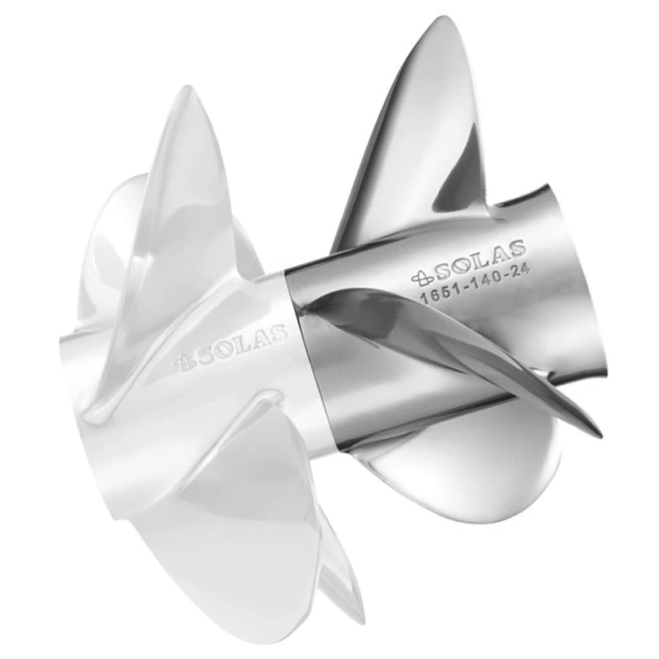 Solas Propeller 1654-155-26 Solas Dual Propeller for Mercruiser Bravo Three, SS, Front