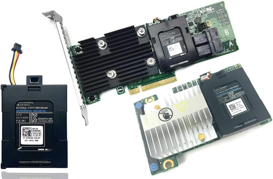 T40JJ Battery for Dell Perc Raid H710 H710P H730 H730p H810 H830 PowerEdge M620 R320 R420 R520 R620 R720 R820 T110 II T420 H132V 70K80 H132V|B0DY7T4ST5