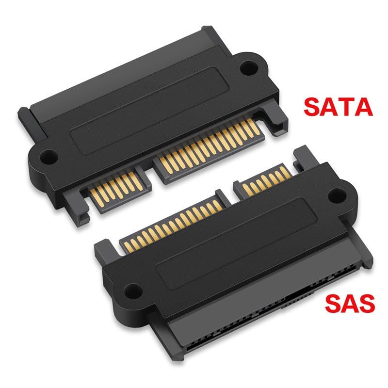 SFF-8482 29-pin SAS to SATA Unidirectional Adapter - This is a SATA 22-pin Conversion Adapter for use with SAS Hard Disk Drives on motherboards|B0DYF4RSBD