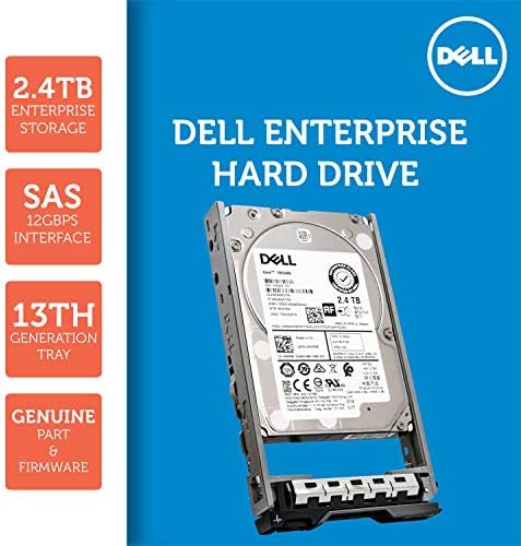 Dell 400-AUQX 2.4TB 10K SAS 2.5-Inch PowerEdge Enterprise Hard Drive in 13G Tray Bundle with Compatily Screwdriver Compatible with 400-AVBX W9MNK R720 R730 R630|B07Y2DR7YC