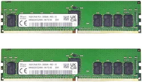 Timetec Hynix Original 32GB KIT(2x16GB) DDR4 3200MHz PC4-25600 Registered ECC 1.2V CL22 288 Pin RDIMM Server Memory Ram Module Upgrade (32GB KIT(2x16GB))|B0F5BMCPZ4