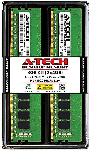 A-Tech 32GB (2x16GB DDR4 2400 MHz UDIMM PC4-19200 (PC4-2400T CL17 DIMM 2Rx8 Non-ECC Desktop RAM Memory Modules