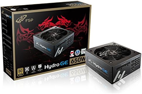 FSP Hydro GE 650W Power Supply, 80 Plus Gold, Full Modular (HGE650)|B077VJDWZ1