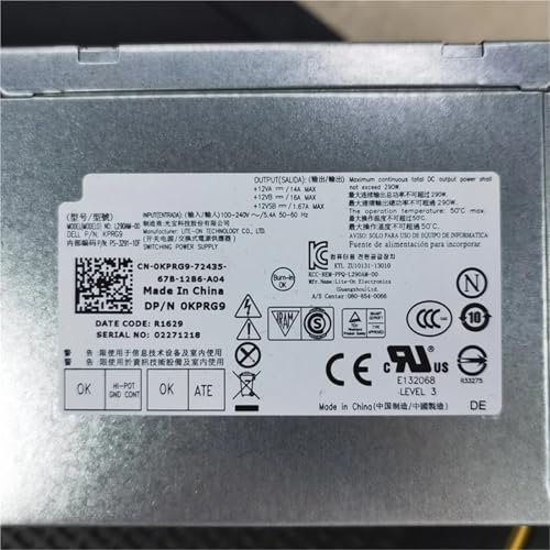 for OptiPlex 3020 7020 9020 MT 290W PSU Power Supply L290AM-00 D290EM-00 HU290AM-00 H290AM-00 0KPRG9 KPRG9 0HYV3H HYV3H