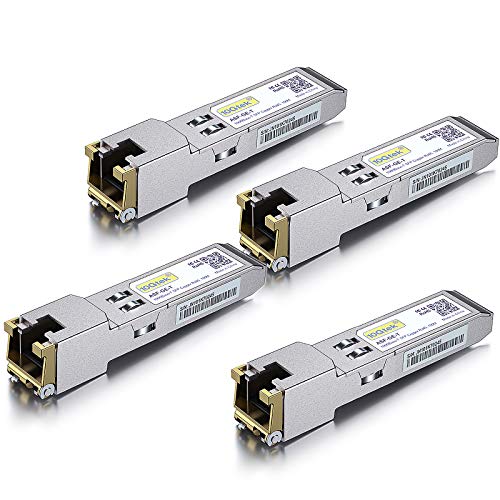 10Gtek 1.25G SFP 1000Base-SX Multimode LC Fiber Transceiver, 850nm MMF, 550m, for Cisco GLC-SX-MMD/SFP-GE-S, Meraki MA-SFP-1GB-SX, Fortinet, Ubiquiti UniFi UF-MM-1G, Mikrotik, TP-Link, Pack of 2|B08BP3JDBV