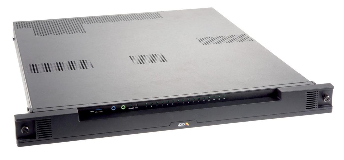 AXIS Camera Station S2216 NVR 16 Channels 2 x 4 TB 8 TB Network 1U Rack Mountable