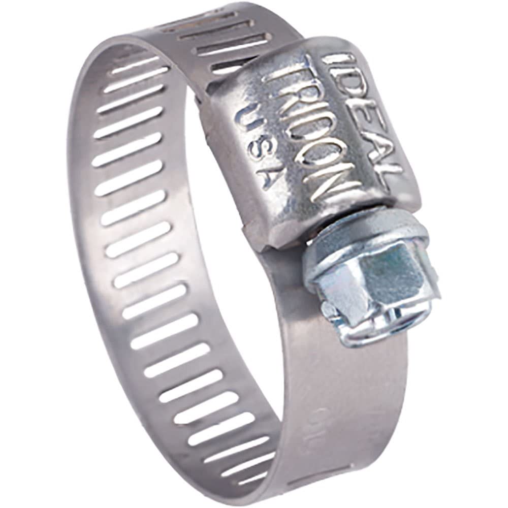 Seachoice 50-23354 Stainless-Steel Mini Hose Clamps, 5/16" Band, Size #6, 10/Bx