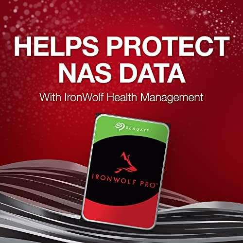 Seagate IronWolf Pro, 16 TB, Enterprise NAS Internal HDD –CMR 3.5 Inch, SATA 6 Gb/s, 7,200 RPM, 256 MB Cache for RAID Network Attached Storage (ST16000NT001)|B0B94PNF7P