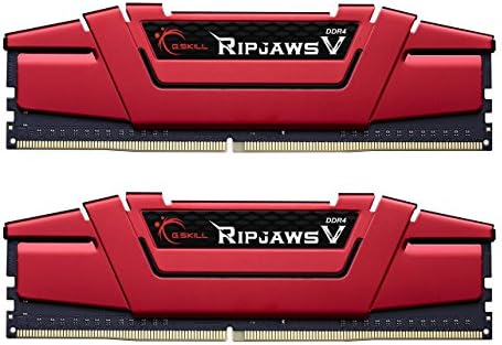 G.SKILL RipjawsV Series DDR4 RAM (XMP 32GB (2x16GB 3200MT/s CL16-18-18-38 1.35V Intel AMD Desktop Computer Memory U-DIMM - Black (F4-3200C16D-32GVK