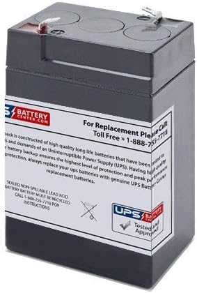 Enersys 0800-0011 6V 5Ah Sealed Lead Acid Replacement Battery|B01EJ05J48