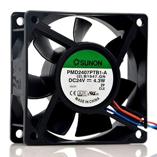 PMD2407PTB1-A 24V 70MM Fan 24V 4.3W 7CM 7025 3-Wire Inverter Cooling Fan|B0994KGSM7