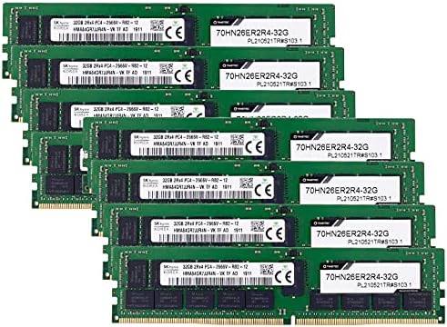 Timetec 64GB Kit (2x32GB DDR4 2666MHz PC4-21300 Registered ECC 1.2V CL19 2Rx4 Dual Rank 288 Pin RDIMM Server Memory RAM Module Upgrade (64GB Kit (2x32GB