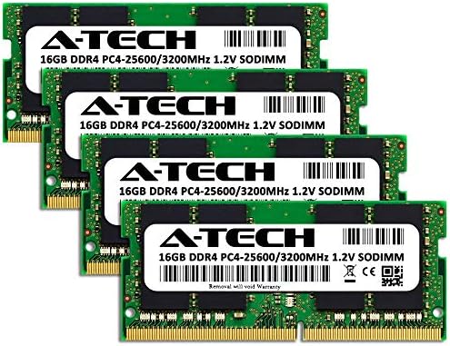 A-Tech 16GB DDR4 3200 MHz SODIMM PC4-25600 (PC4-3200AA) CL22 Non-ECC Laptop RAM Memory Module|B08KTSCYS6