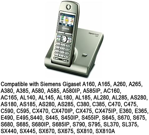 ENJOY-UNIQUE 6.5V 600mAh Power Supply Charger Adapter Compatible with Siemens Gigaset A165 A580 AL140 AS280 C380 CX470 E360 S440 SL370 SX440 Cordless Phone Replacement Original C39280-Z4-C557|B0CDC8YQ49