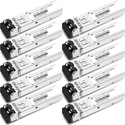 1000BASE-SX SFP Optical Transceiver Module Compatible with HPE Aruba J4858D J4858DCM JL745A Q8N53A ProCurve J4858C J4858B J4858A 850nm 550m DDM Duplex LC MMF 10pcs/Pack|B09MTS8WKP