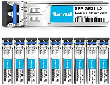 1G SFP SX for Cisco LC-SX-MMD GLC-SX-MM SFP-GE-S Ubiquiti unifi UF-MM-1G Netgear AGM731F D-Link DEM-311GT ZTE SFP-GE-M500 Extreme MGBIC-LC01 1000BASE-SX SFP 850nm 550m DOM Transceiver Module…|B0899NTT14