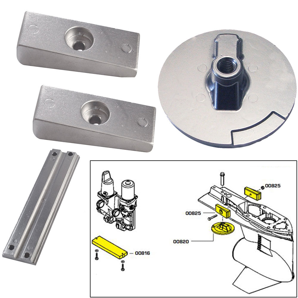 Tecnoseal Anode Kit w/Hardware - Mercury Verado 4