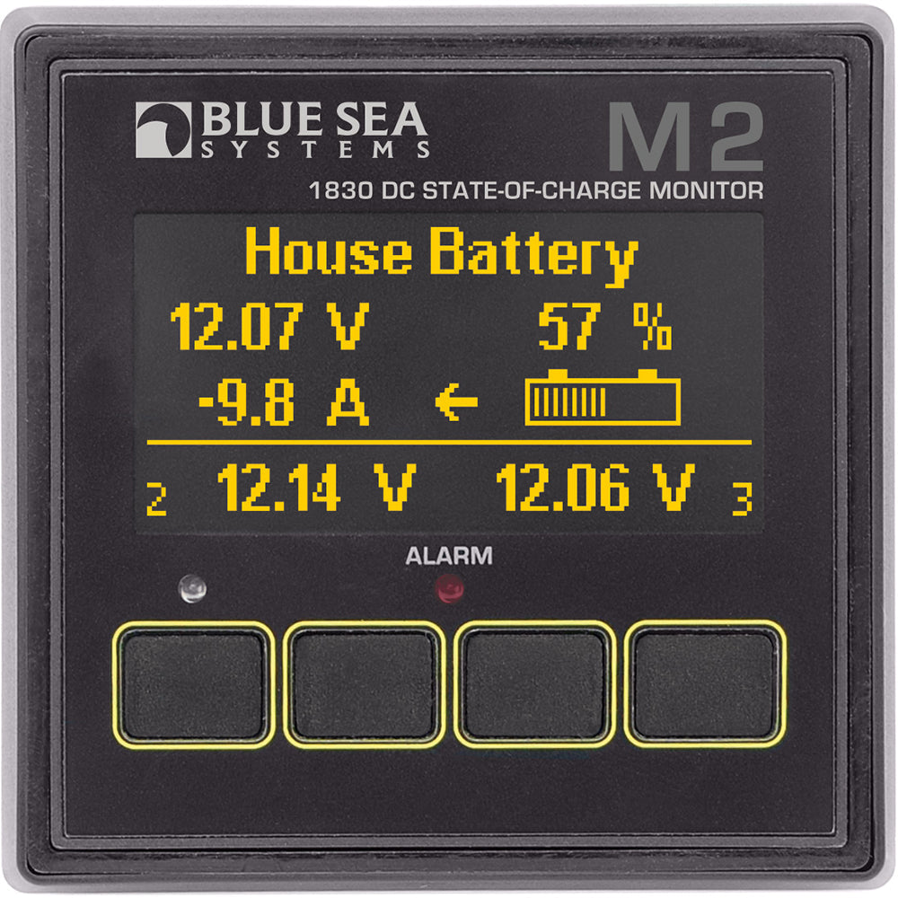 Blue Sea 1830 Monitor M2 OLED DC Multimeter w/ SOC