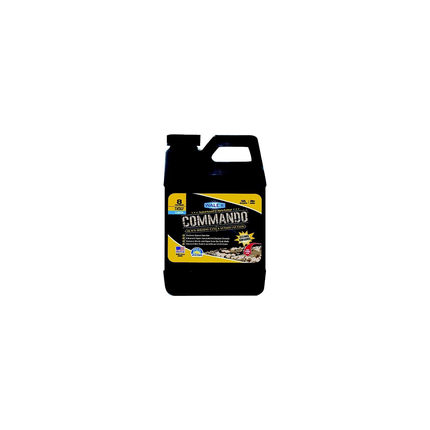 Walex Products CMDOLQ32 Commando RV Black Holding Tank & Sensor Cleaner, 32 oz. Liquid
