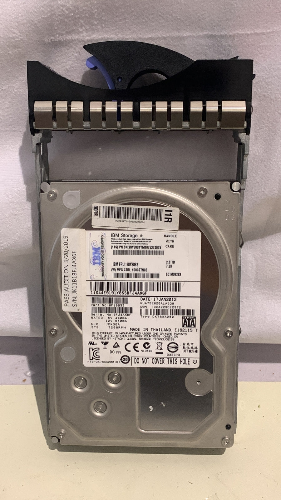 IBM 98Y3882 - 2TB 7.2K SATA 3.5in Hot Swap HDD | Alo Tech Solutions