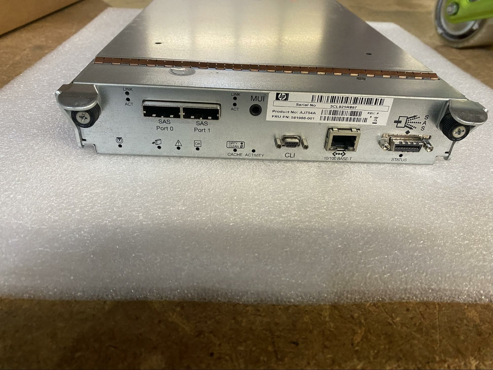 HP 581966-001 AJ754A - MSA2000SA Smart Array Controller Module | Alo Tech Solutions