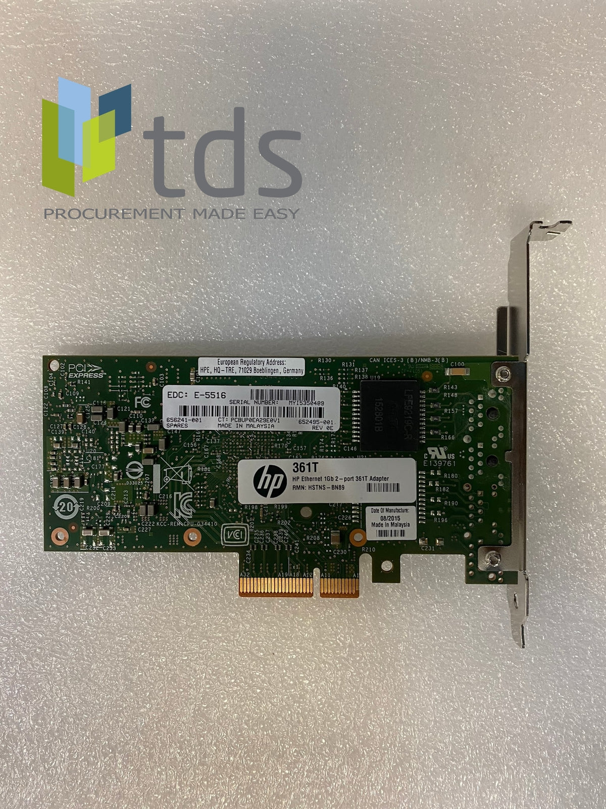 HP 656241-001 - Dual Port 1Gb 361T Ethernet Adapter | Alo Tech Solutions