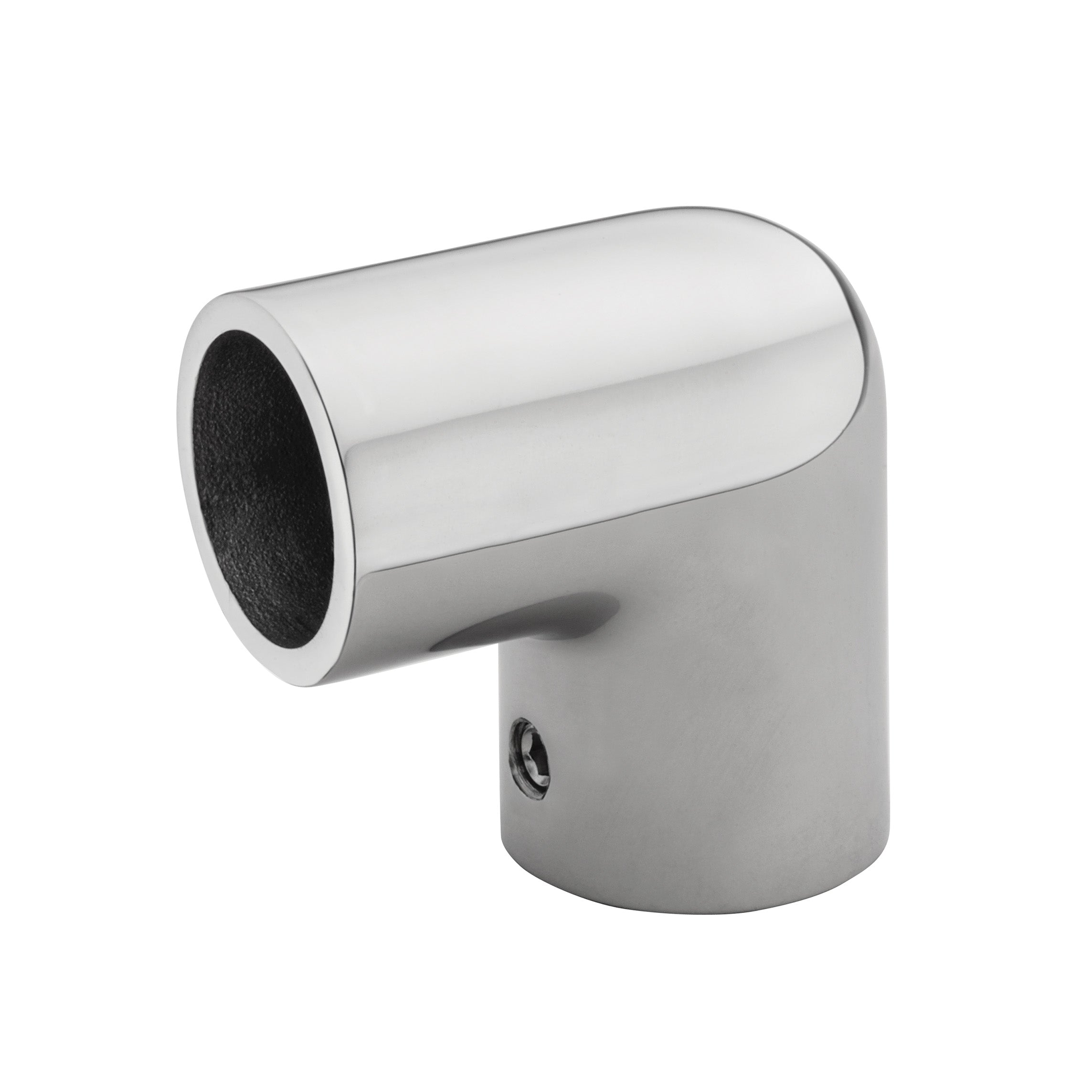 Whitecap S-1491 Cp/Zamac 90 Degree Elbow Rail Fitting