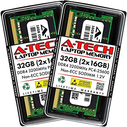 A-Tech 32GB RAM for QNAP TVS-h874 NAS | DDR4 3200MHz PC4-25600 SODIMM 2Rx8 1.2V 260-Pin Non-ECC SO-DIMM Memory Upgrade|B0CF44DK9T