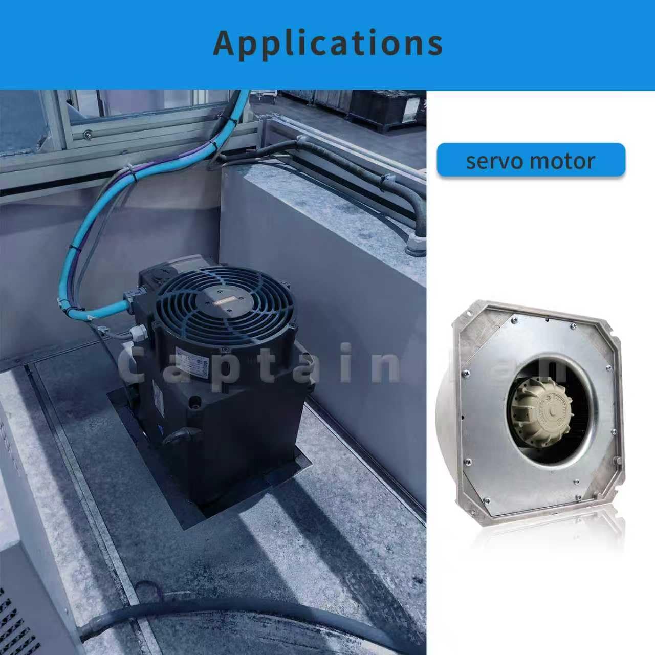 Original Ziehl-abegg RF22P-2DK.3F.5R 400V for Siemens Inverter Centrifugal Fans