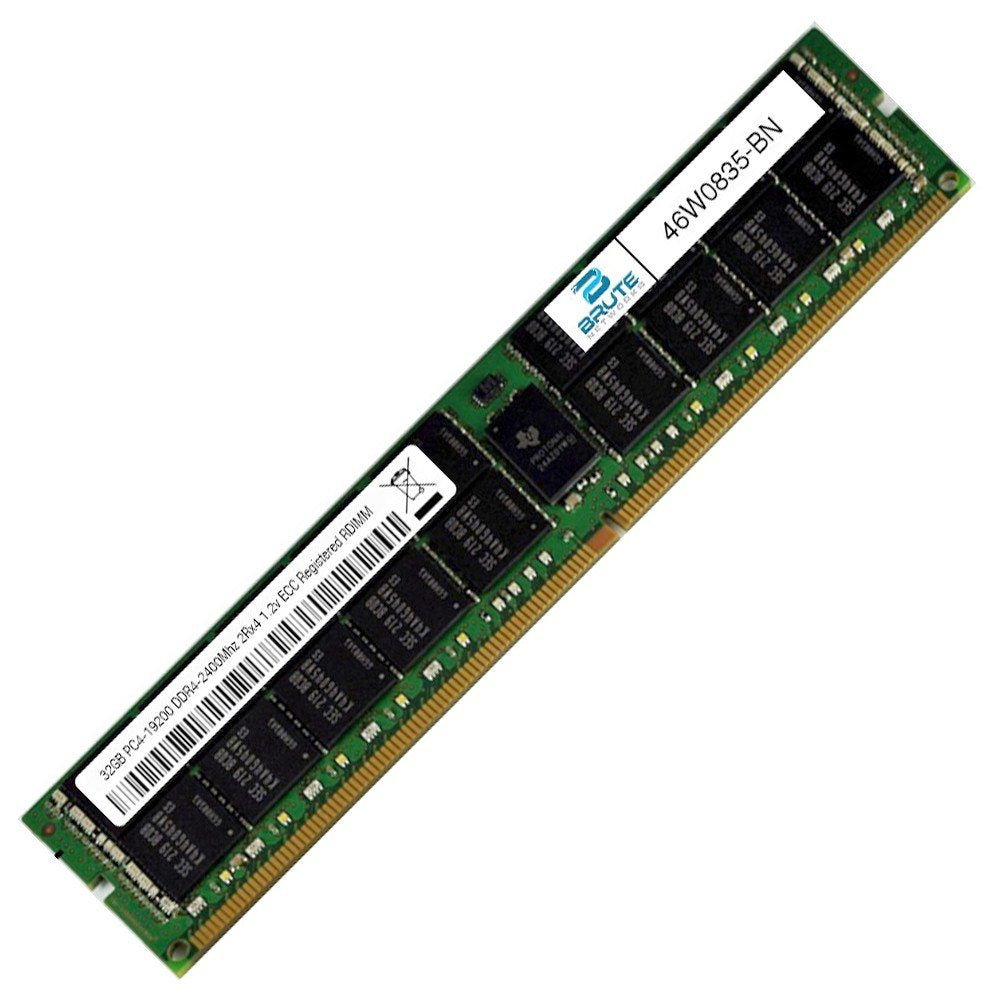 46W0835-BN - 32GB DDR4-2400Mhz 2Rx4 ECC Registered RDIMM 46W0835