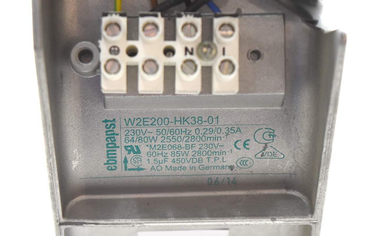 Ebm-papst W2E200-HK38-01 Axial Fan 1/pkg .35A 230V 2800RPM 80W 8.86 x 3.2 InchDimensions