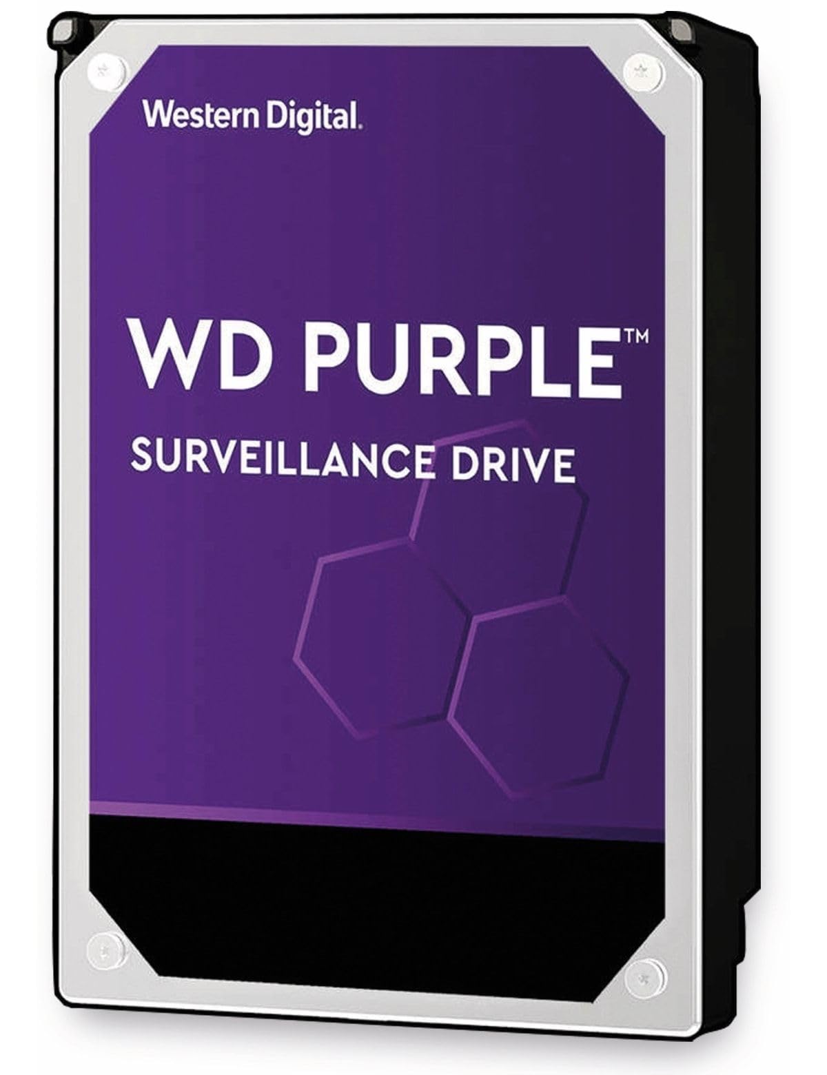 Western Digital 12TB WD Purple Surveillance Internal Hard Drive HDD - SATA 6 Gb/s, 256 MB Cache, 3.5" - WD121PURZ