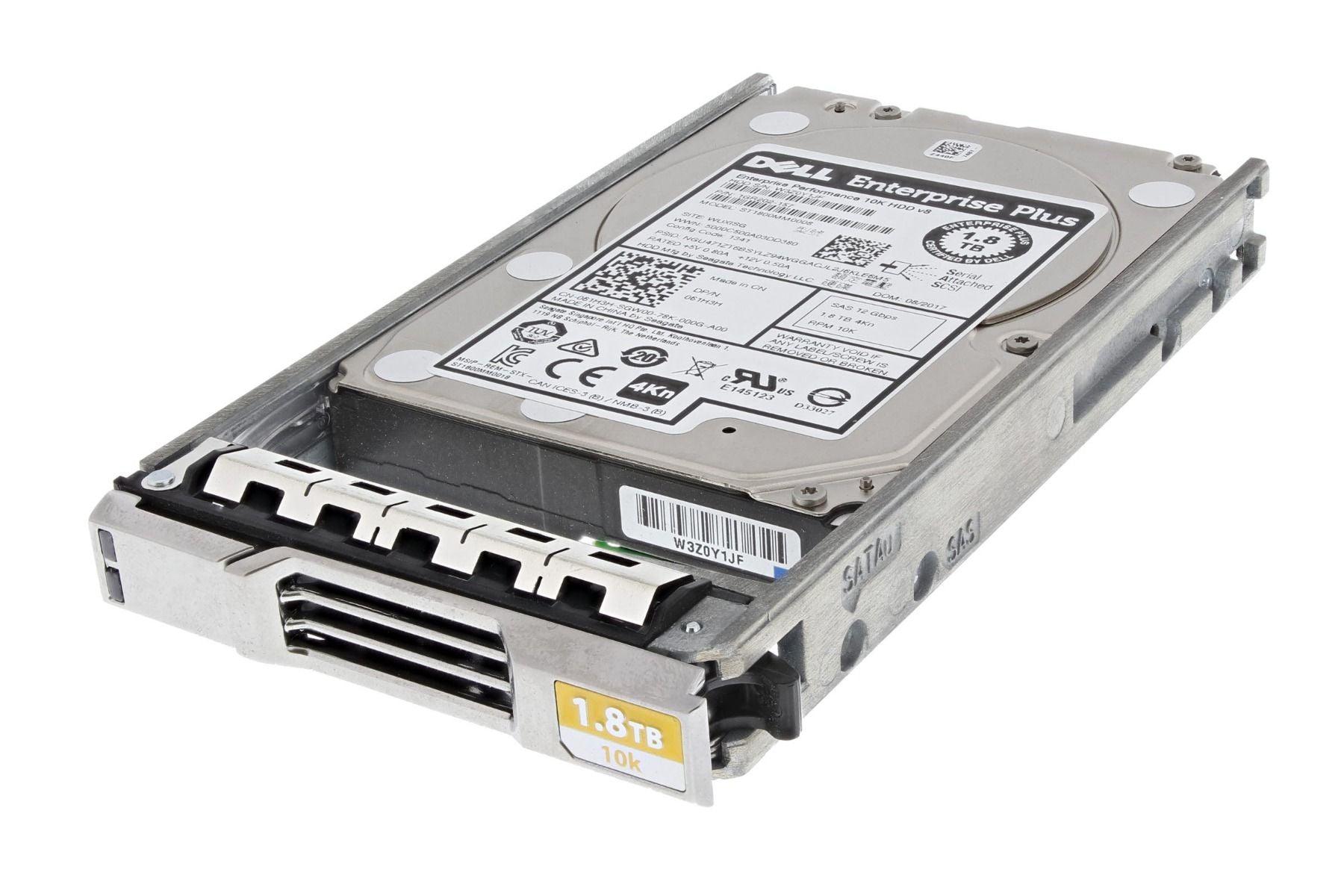 Dell EqualLogic 61H3H 1.8TB 10kRPM SAS 12Gb/s 2.5" Hard Drive