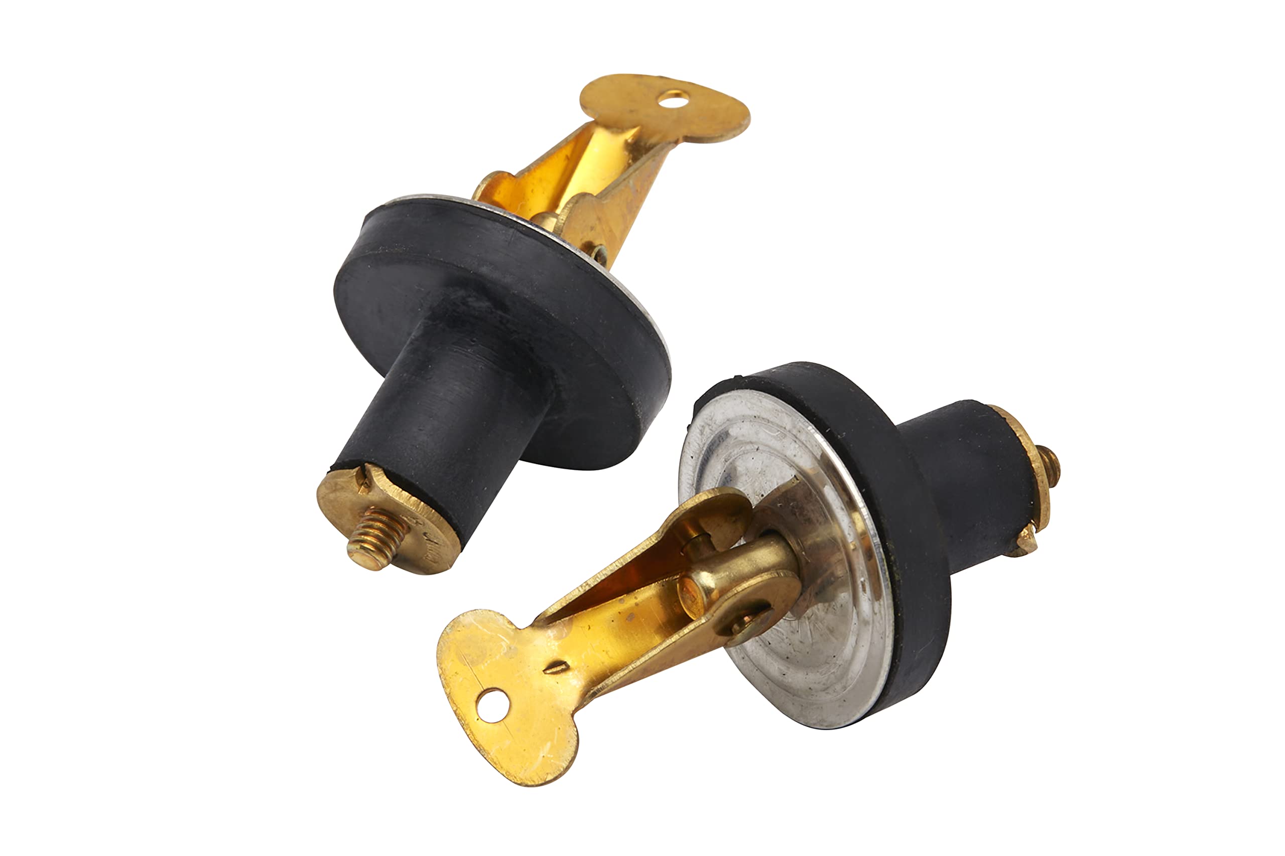 Seachoice Deck and Baitwell Plug, Brass, 2-Pack