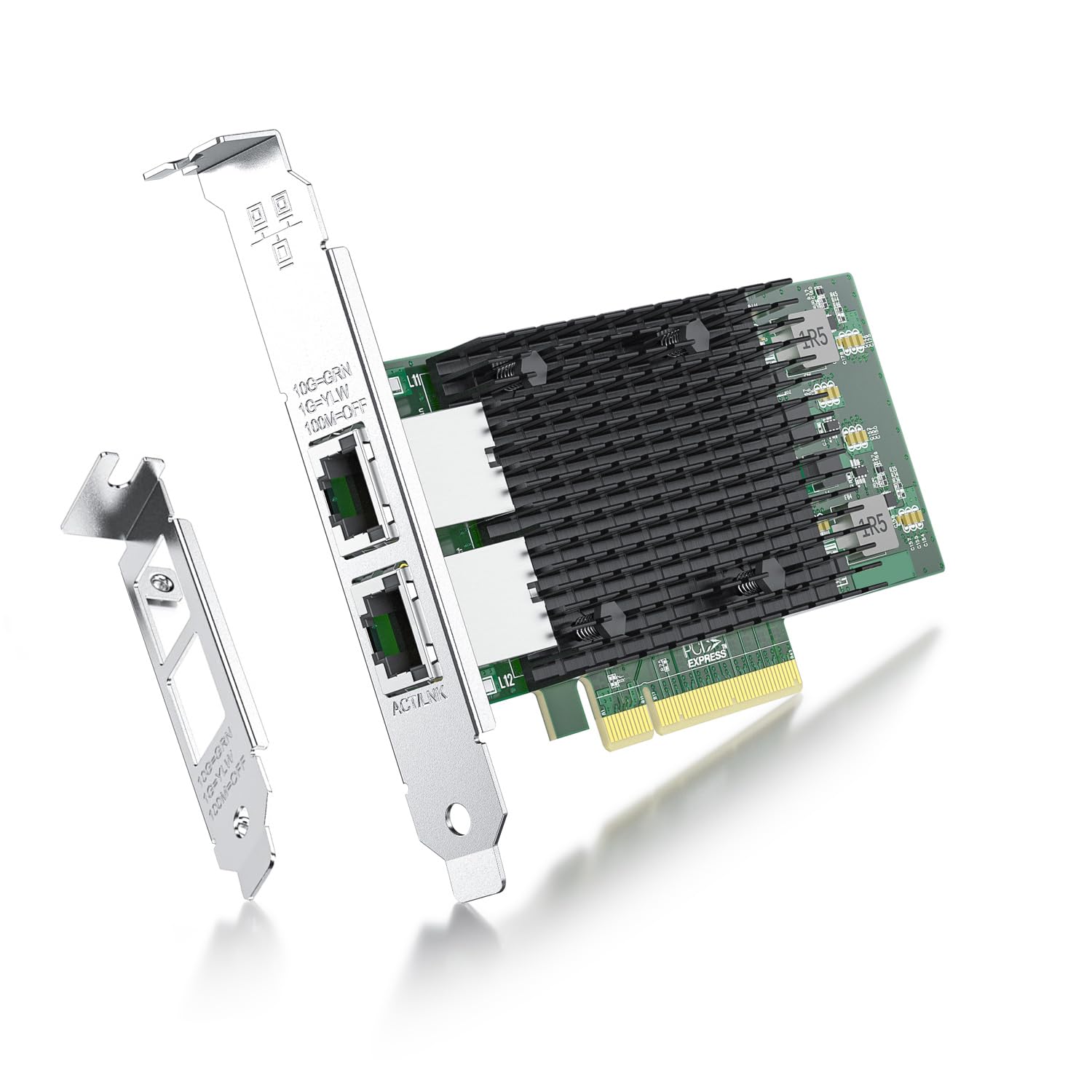 10Gb Network Card Intel X540-T2 PCIE NIC Ethernet Card, Dual RJ45 Port, Intel X540-BT2 Controller, 10G Converged Network LAN Adapter, Support Windows/Linux/Vmware/ESX/Freebsd Server