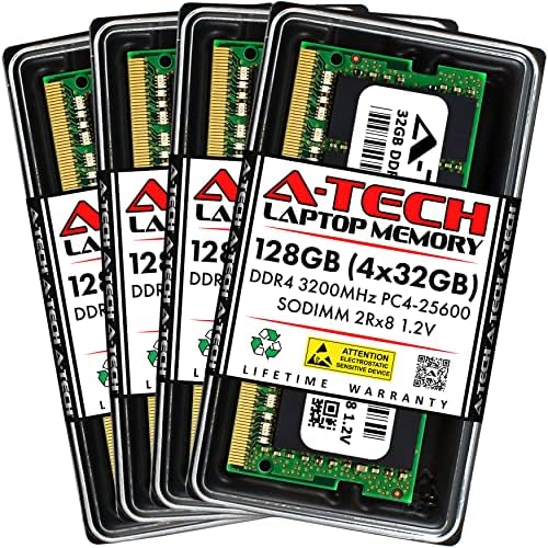 A-Tech 8GB DDR4 3200 MHz SODIMM PC4-25600 (PC4-3200AA) CL22 Non-ECC Laptop RAM Memory Module|B08KTQFZ9P