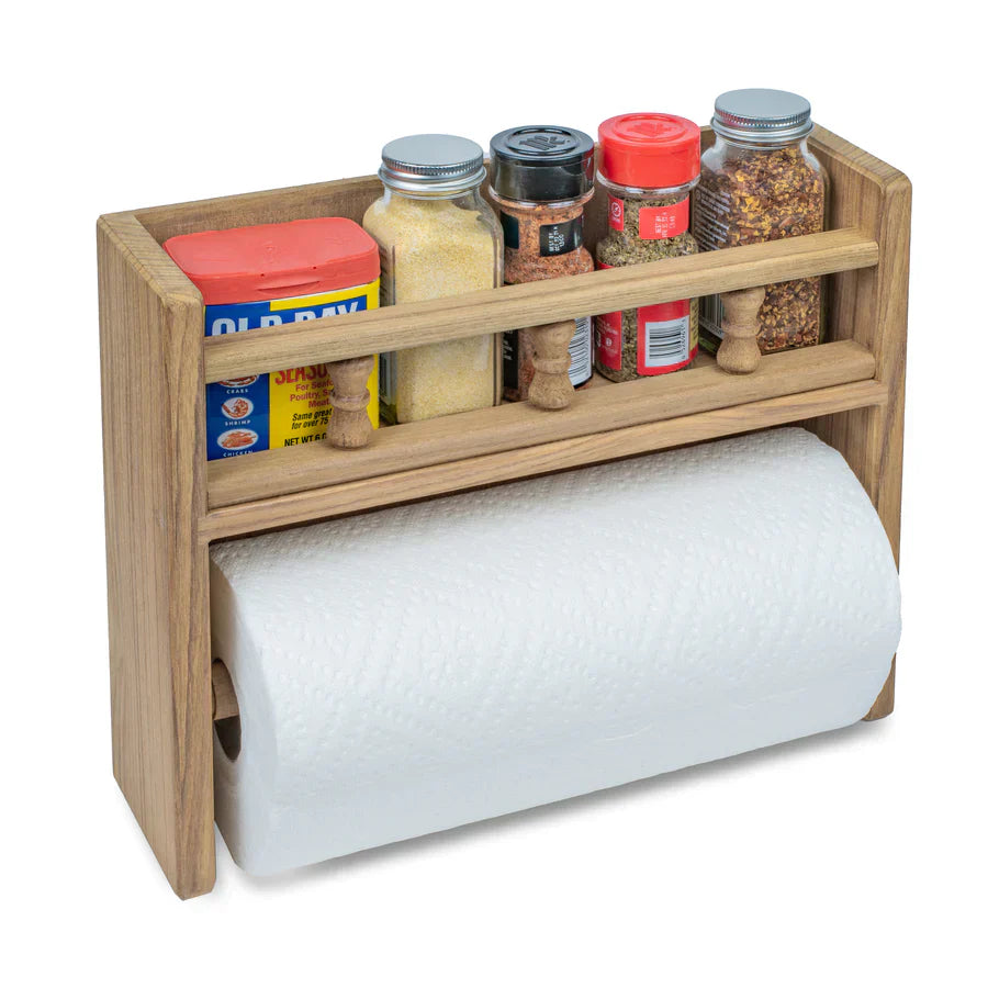 Whitecap 62446 Spice Rack With Paper Towel Holder