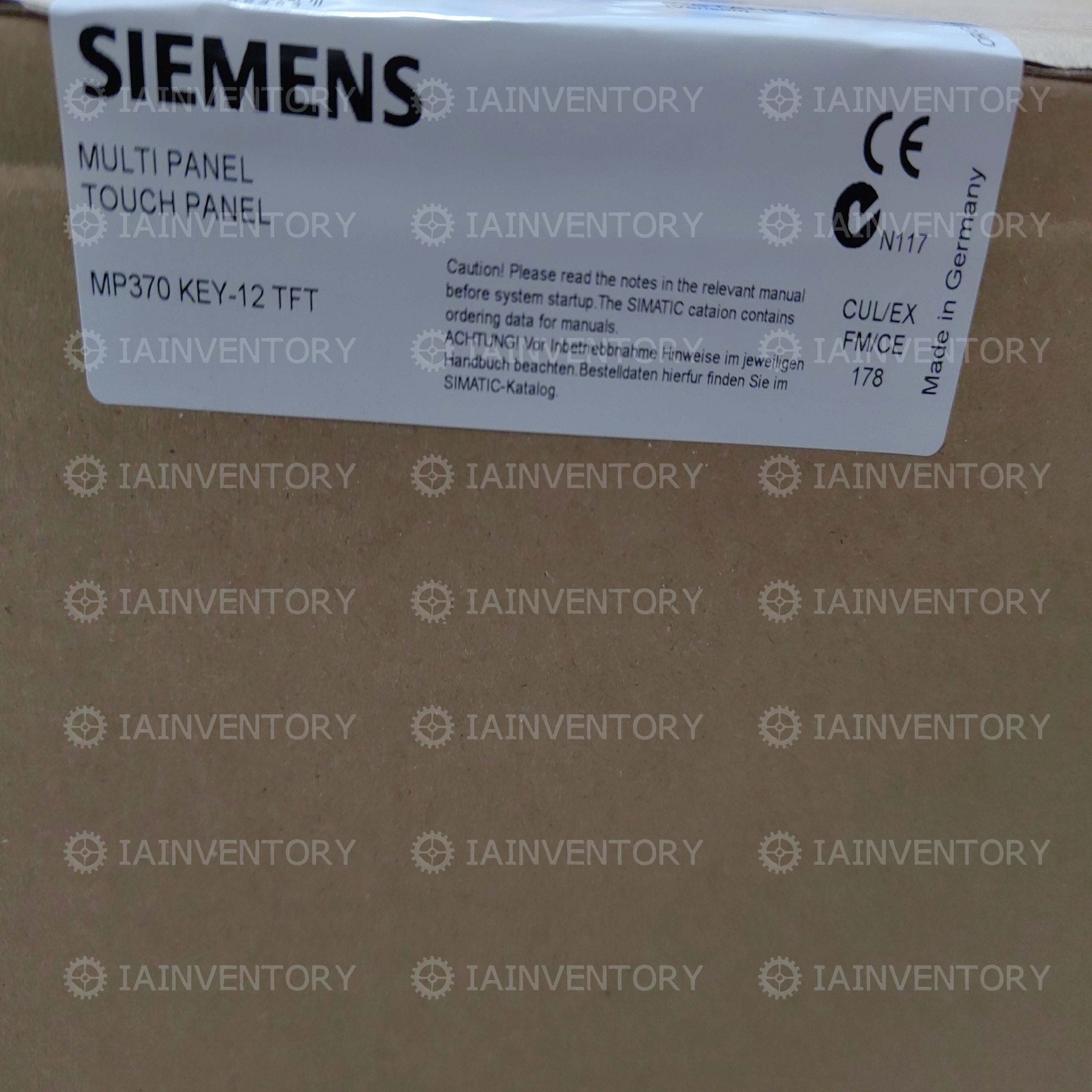 SIEMENS MP370-12 6AV6542-0DA10-0AX0 TOUCHSCREEN GLASS DIGITIZER PANEL HMI