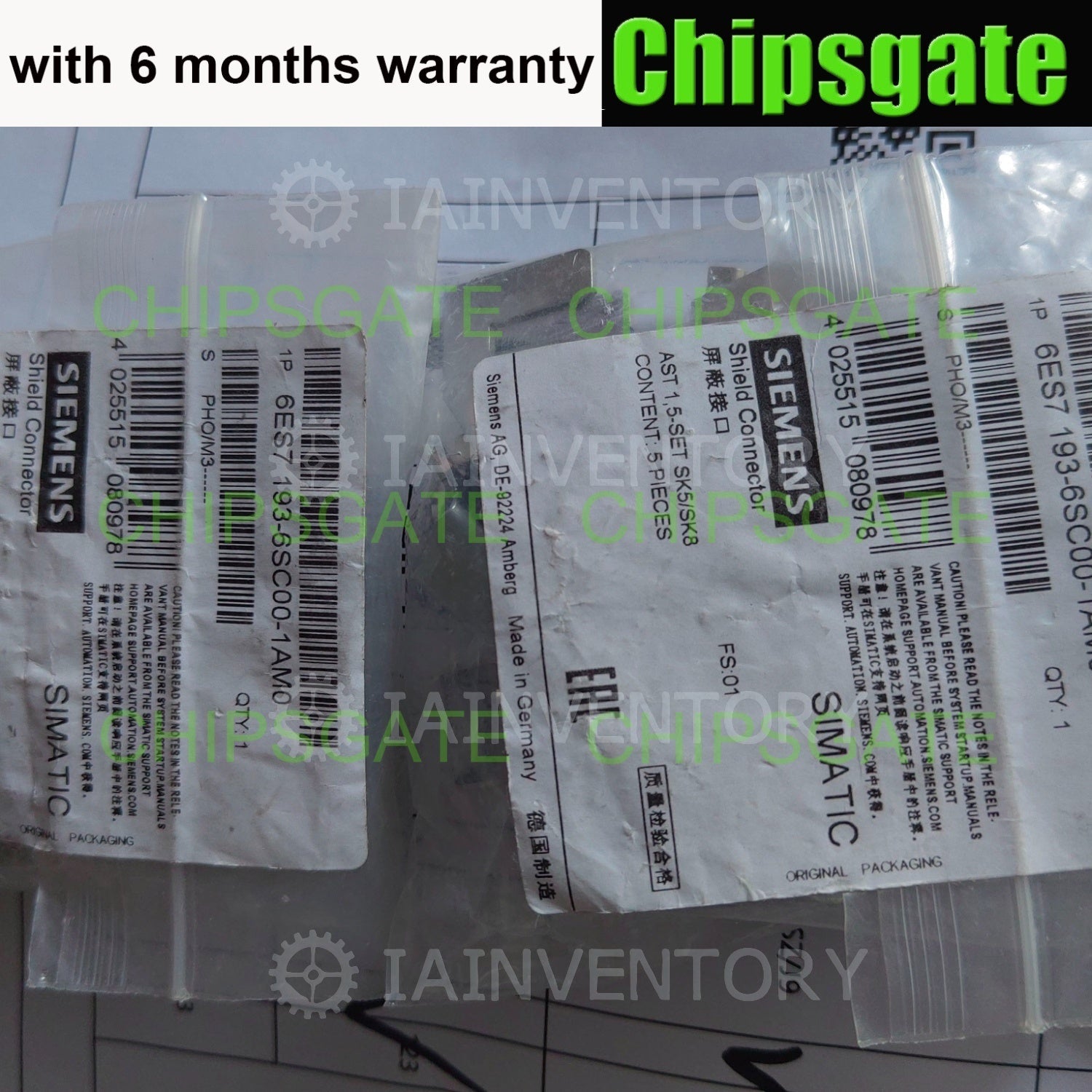 SIEMENS 6ES7193-6SC00-1AM0 SIMATIC ET 200SP 5 SHIELD TERMINALS