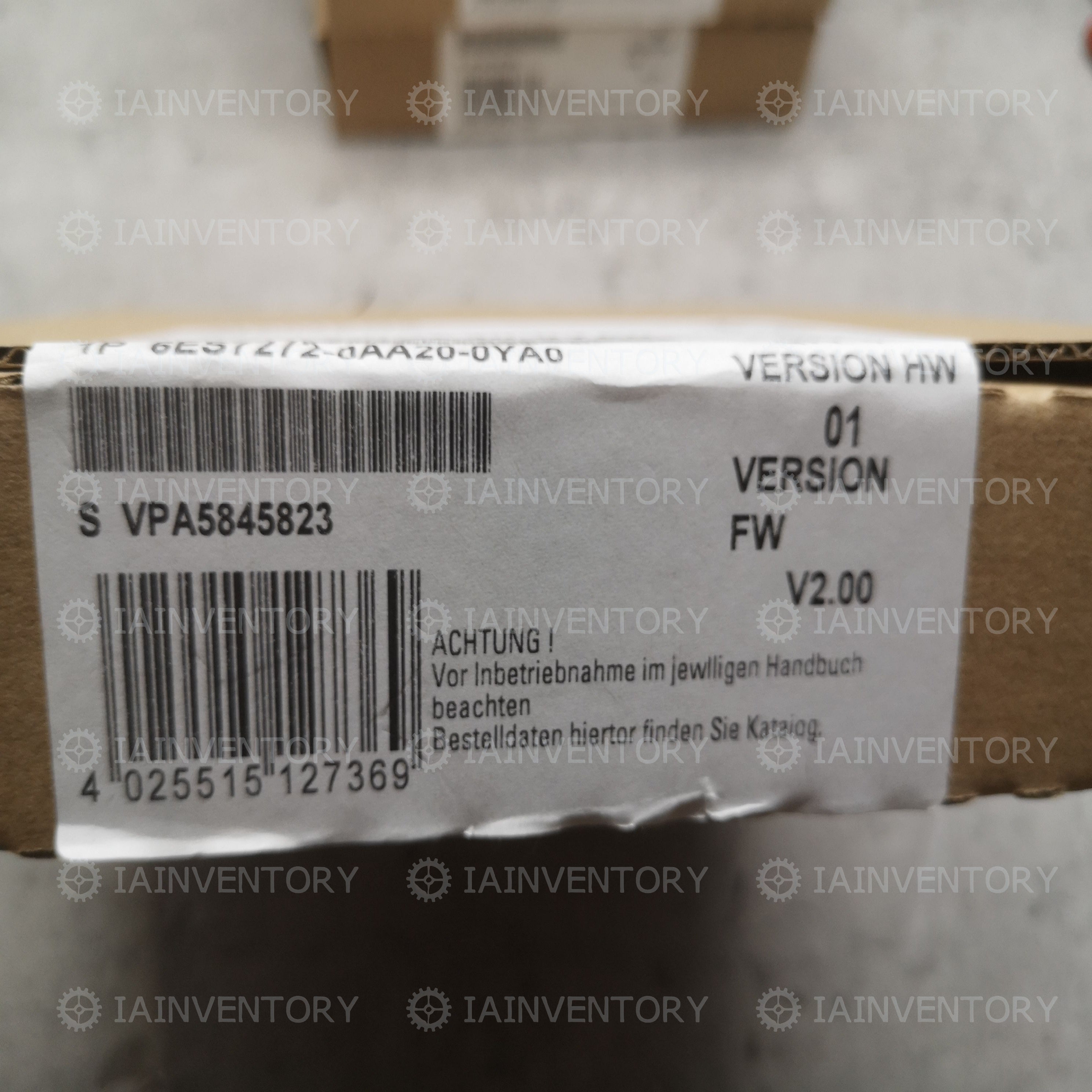 Siemens 6ES7272-0AA20-0YA0 Interface 6ES7 272-0AA20-0YA0
