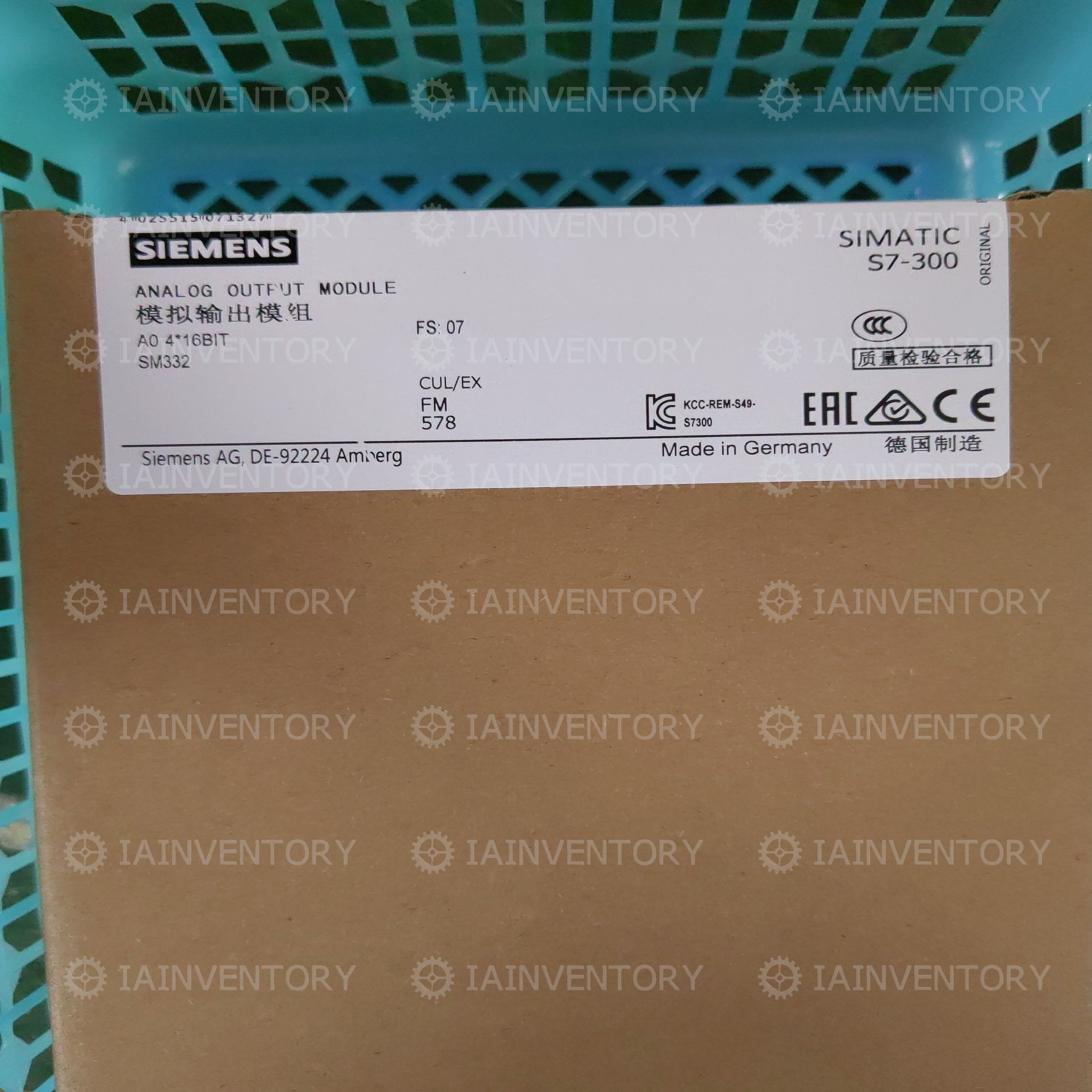 Siemens 6ES7332-7ND02-0AB0 6ES7 332-7ND02-0AB0