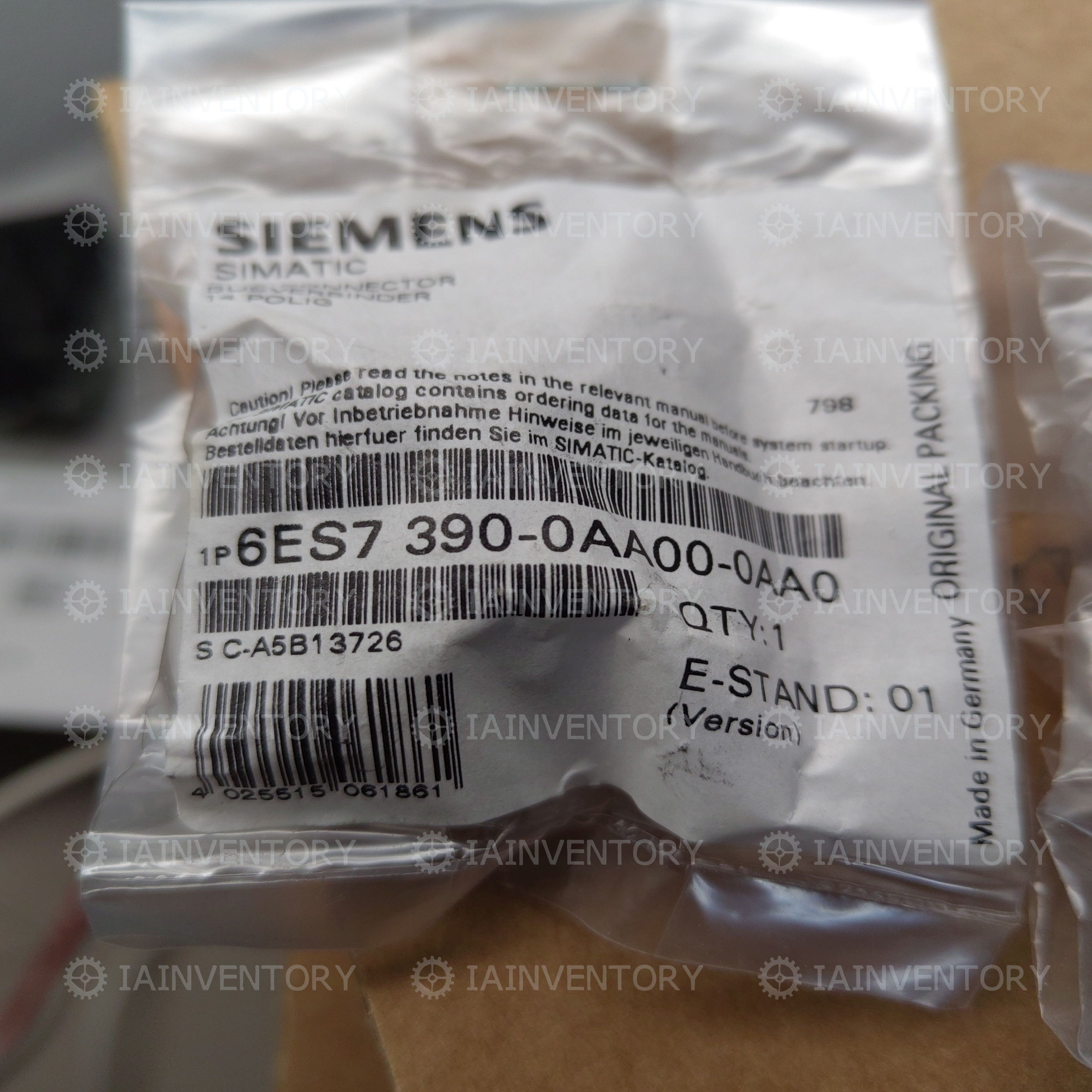 Siemens S7-300 6ES7390-0AA00-0AA0