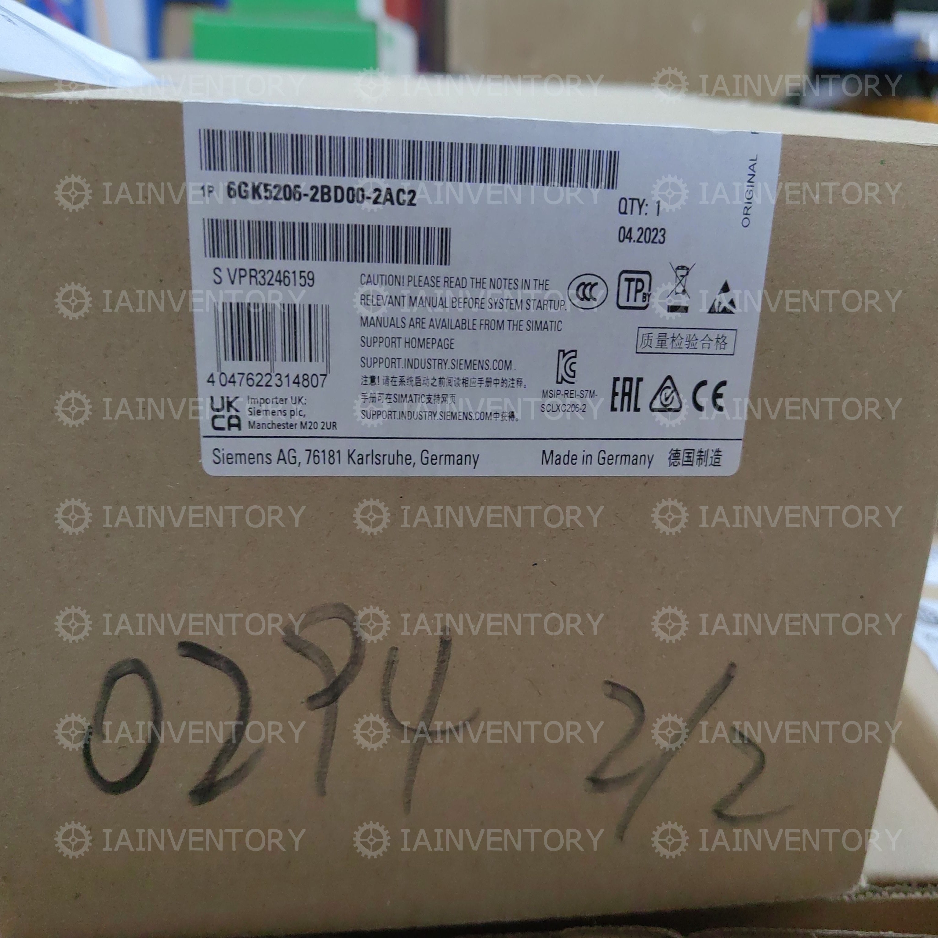 One Siemens 6GK5206-2BD00-2AC2 6GK5 206-2BD00-2AC2