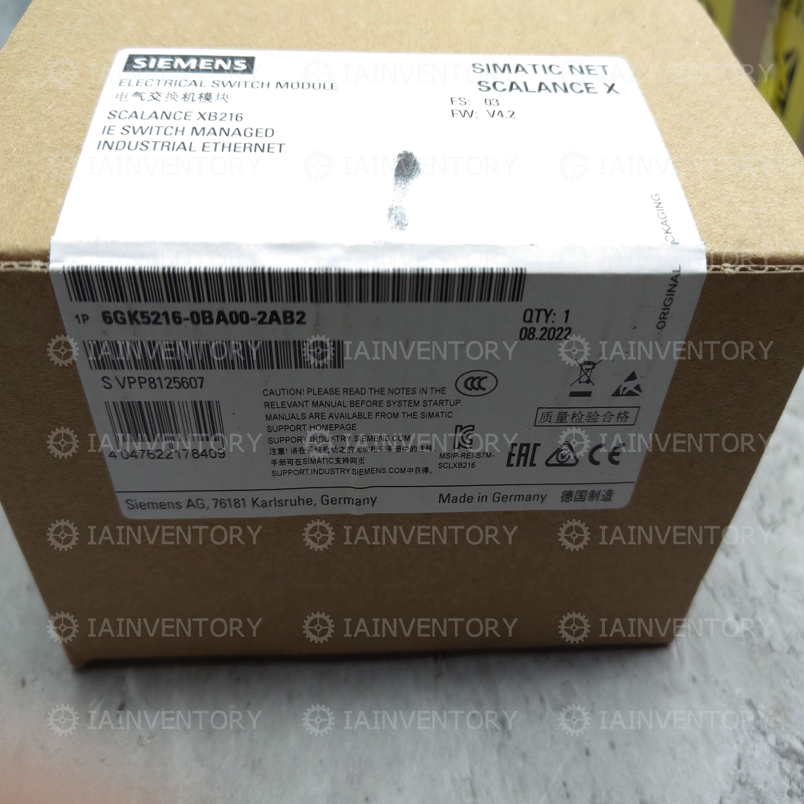 Siemens 6GK5216-0BA00-2AB2 Switch 6GK5 216-0BA00-2AB2