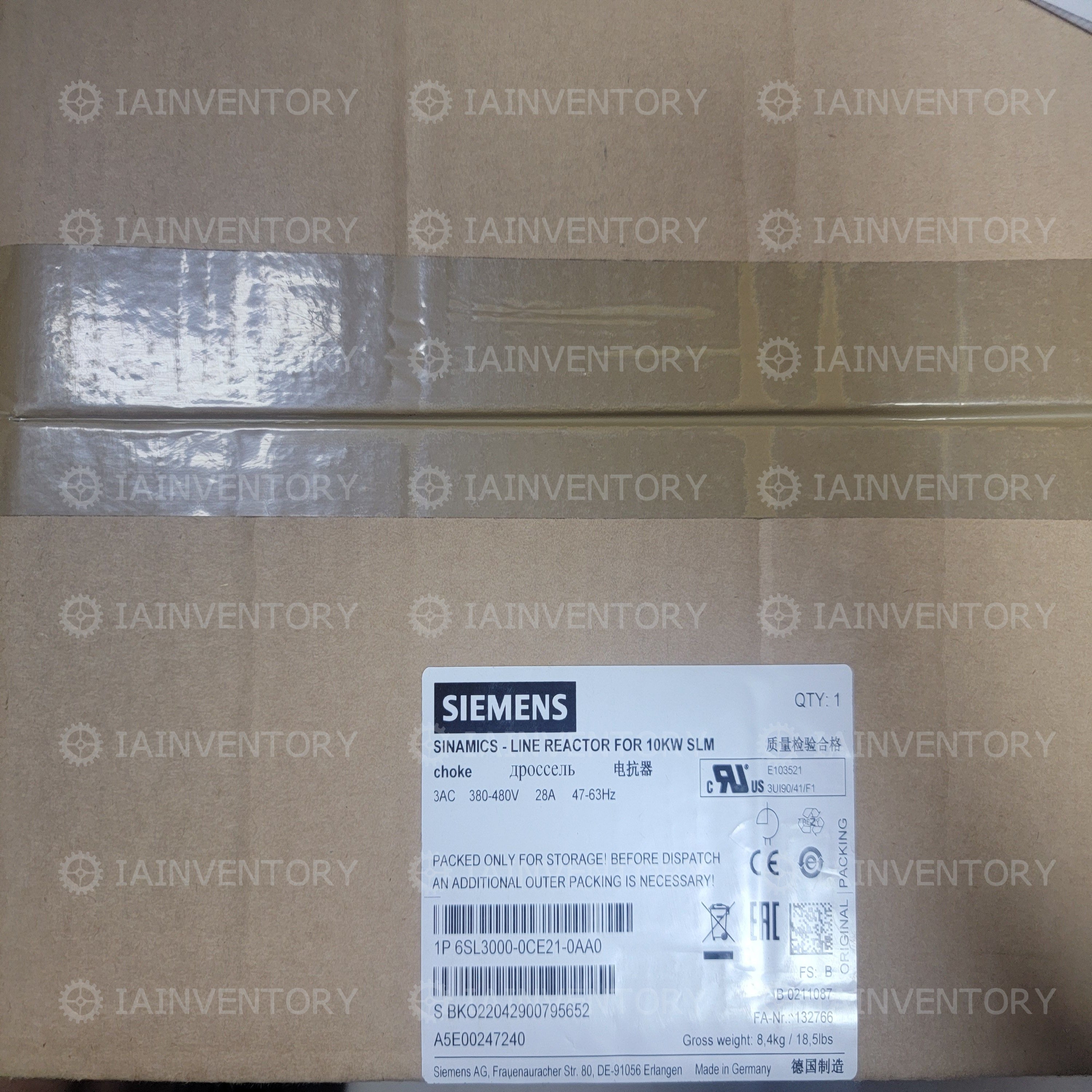 Siemens 6SL3000-0CE21-0AA0/6SL3000-0CE21-0AA0