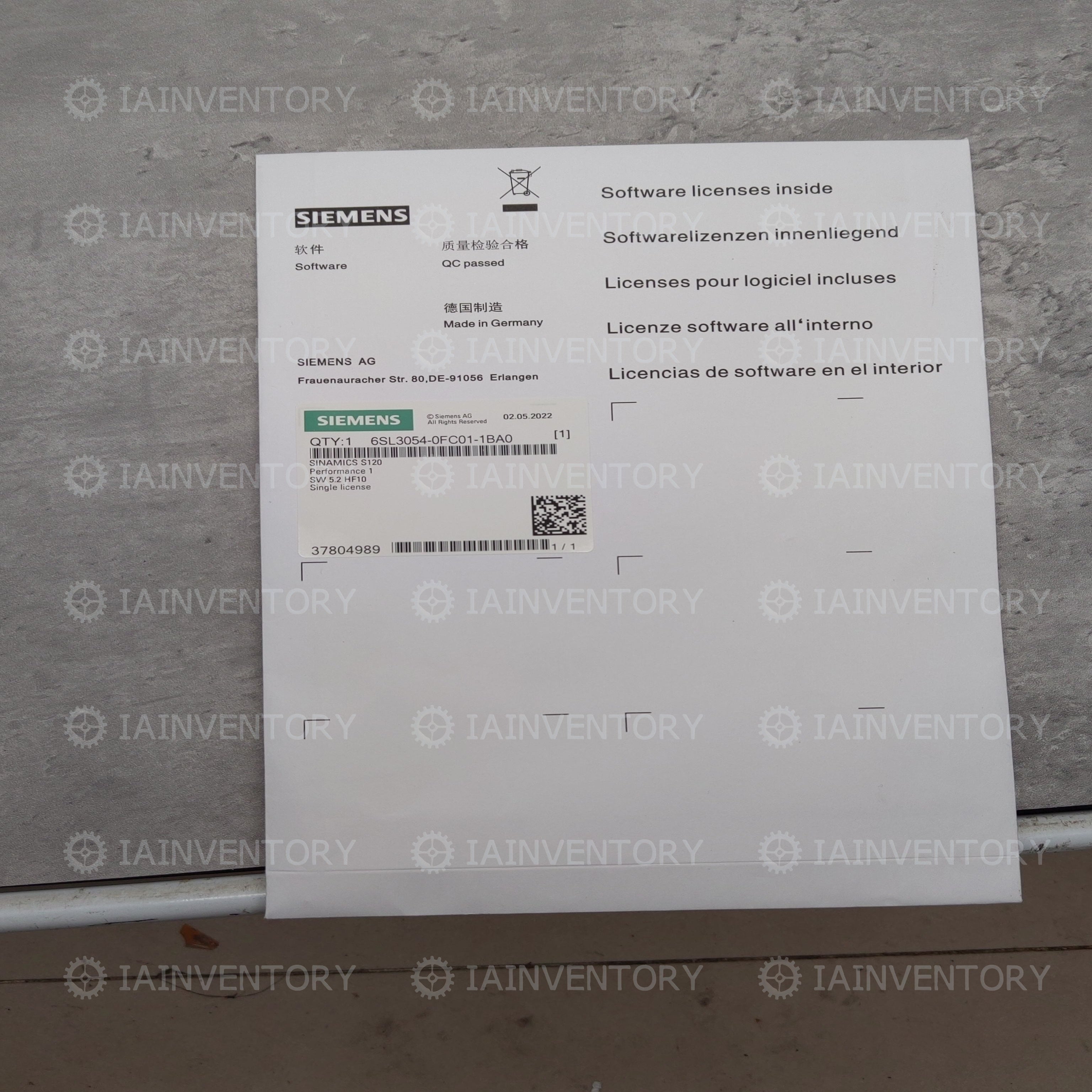 Siemens 6SL3054-0FC01-1BA0 6SL3 054-0FC01-1BA0