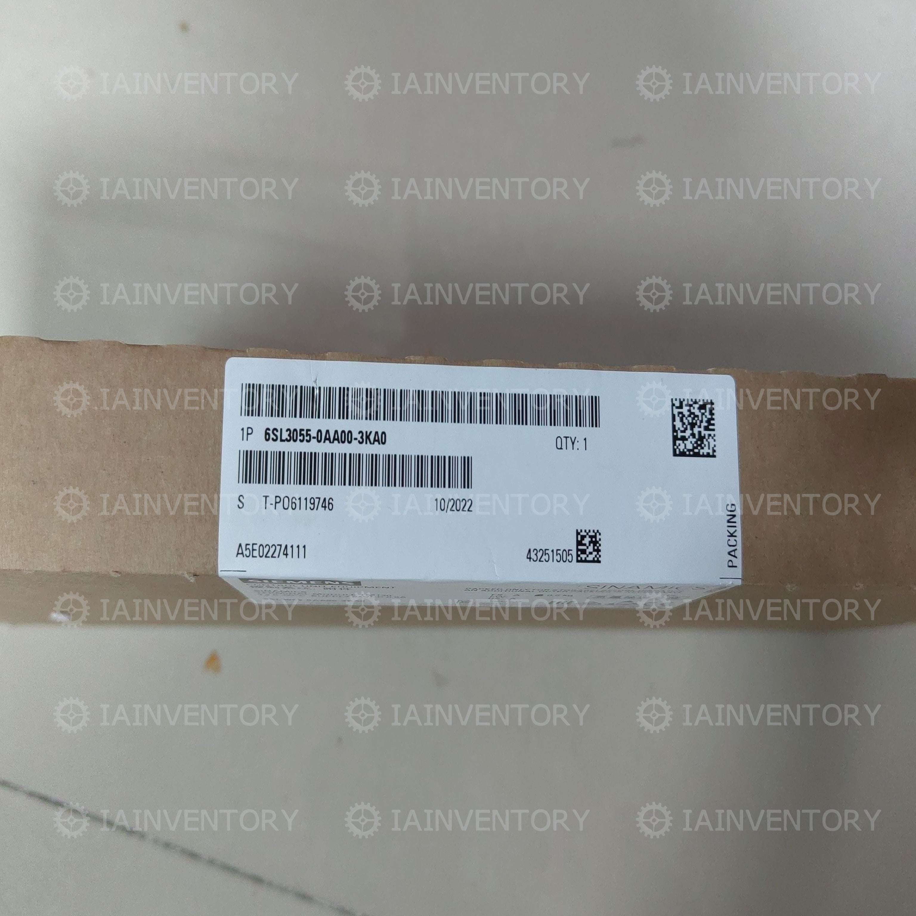 SIEMENS 6SL3055-0AA00-3KA0 TERMINAL MODULE 6SL3 055-0AA00-3KA0